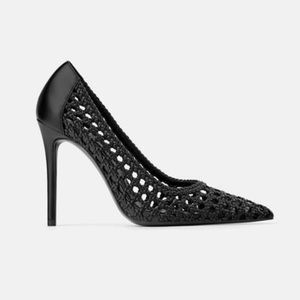 NEW Black Woven High Heels